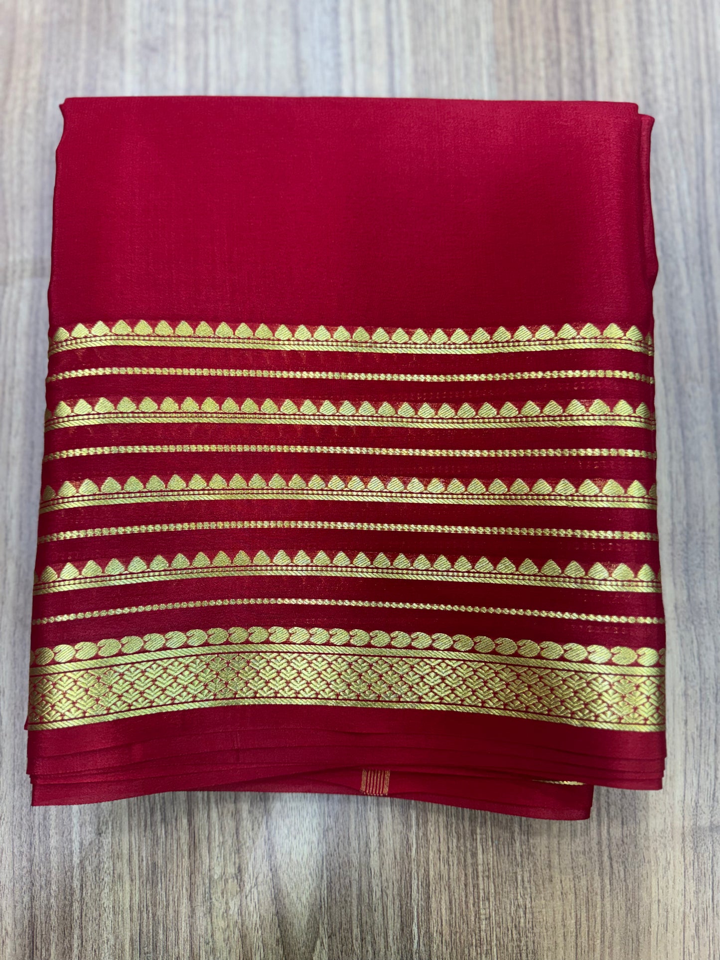 Pure Mysore crepe silk saree