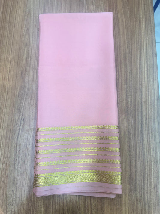 Pure Mysore crepe silk saree