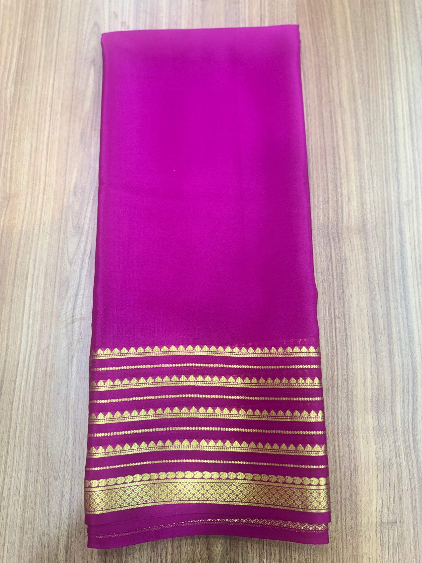 Pure Mysore crepe silk saree