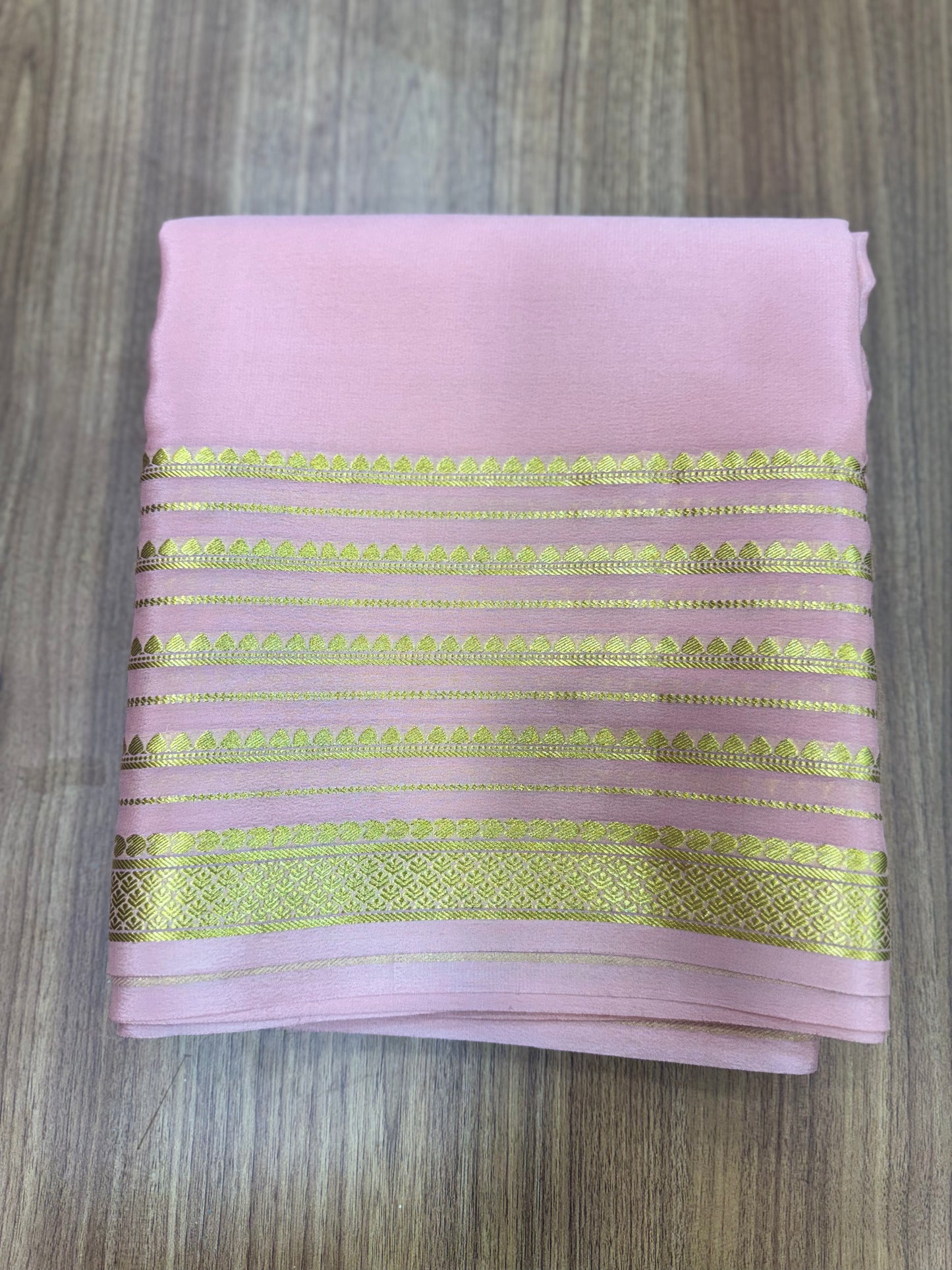 Pure Mysore crepe silk saree