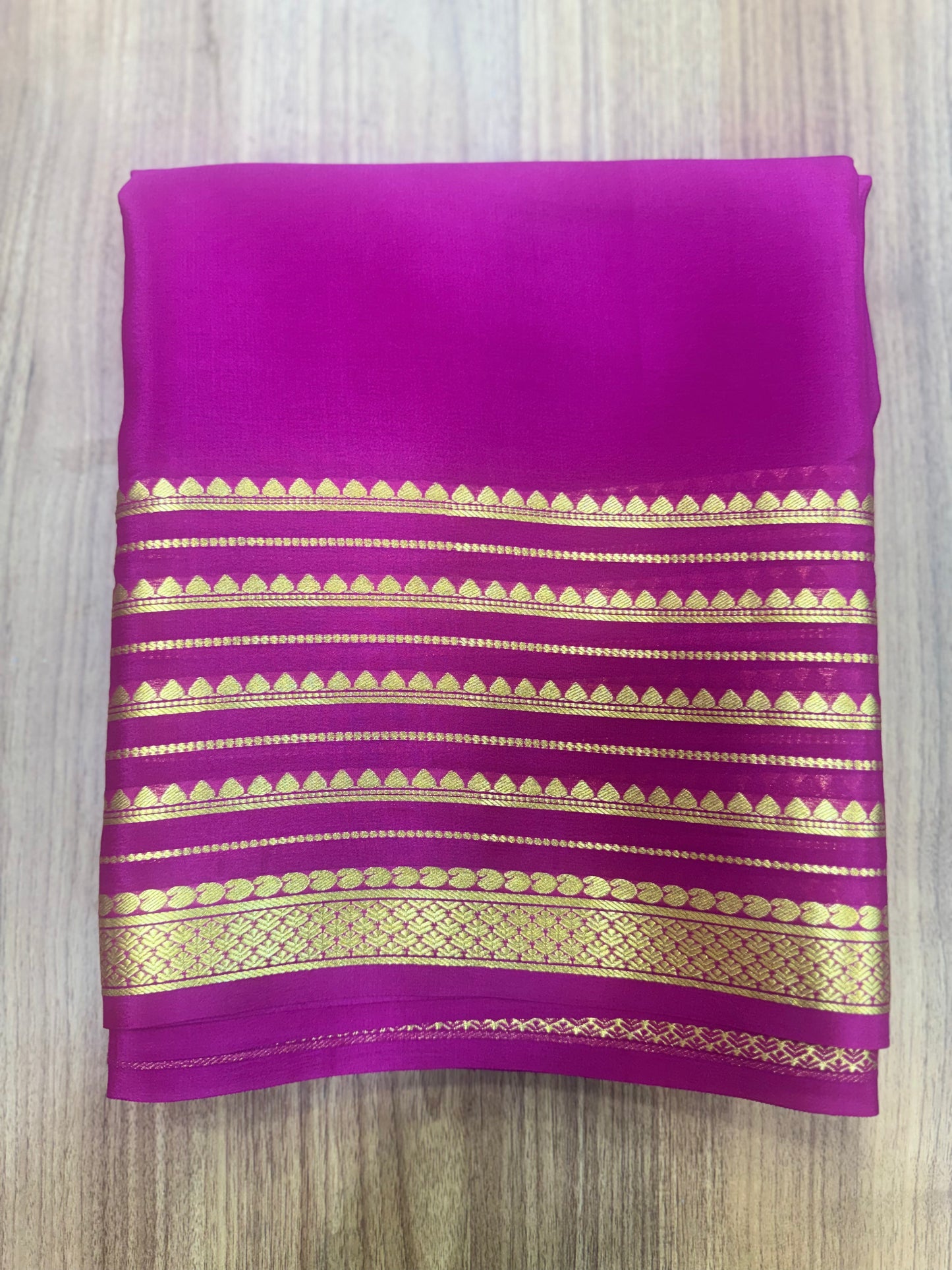 Pure Mysore crepe silk saree