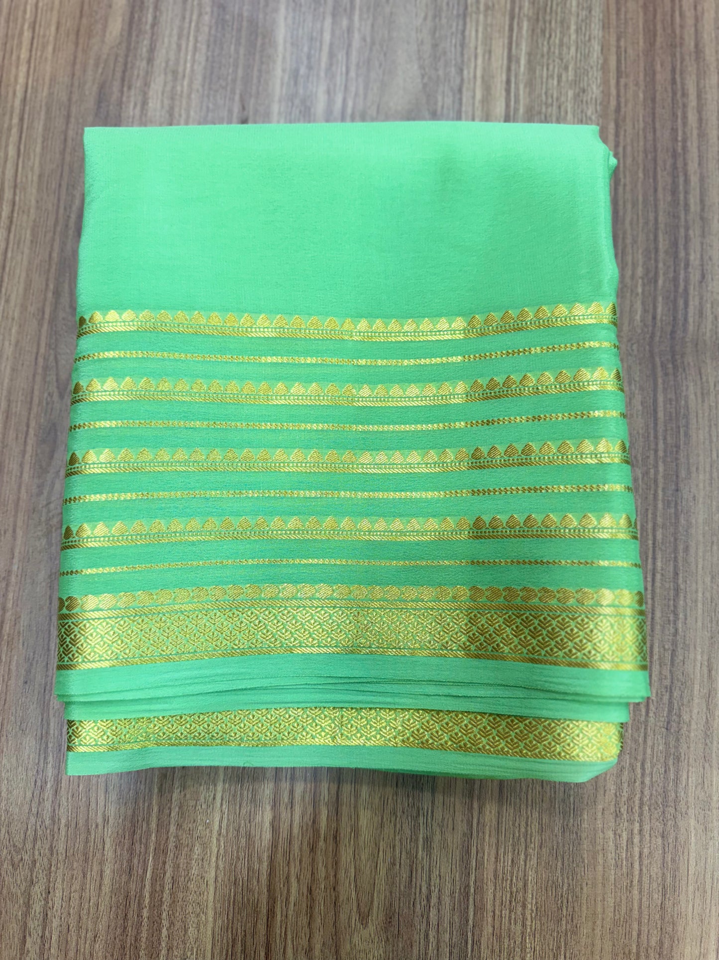 Pure Mysore crepe silk saree