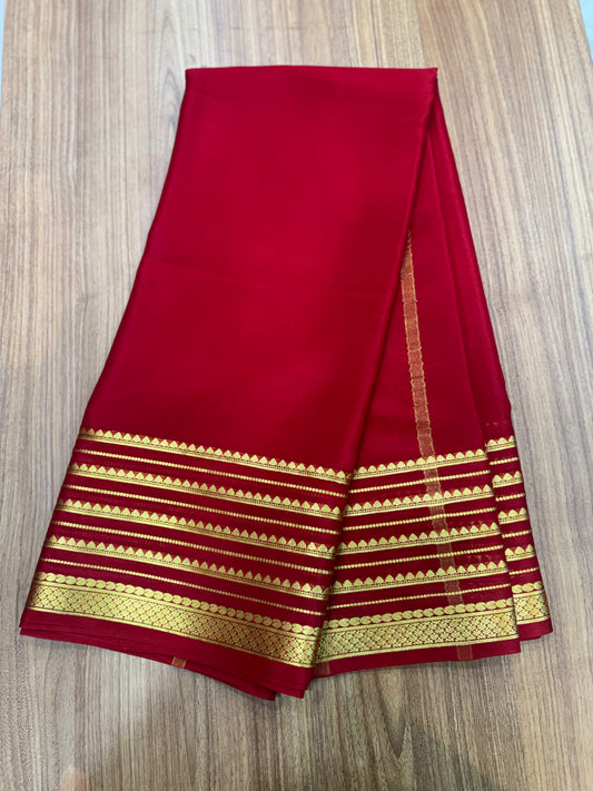 Pure Mysore crepe silk saree