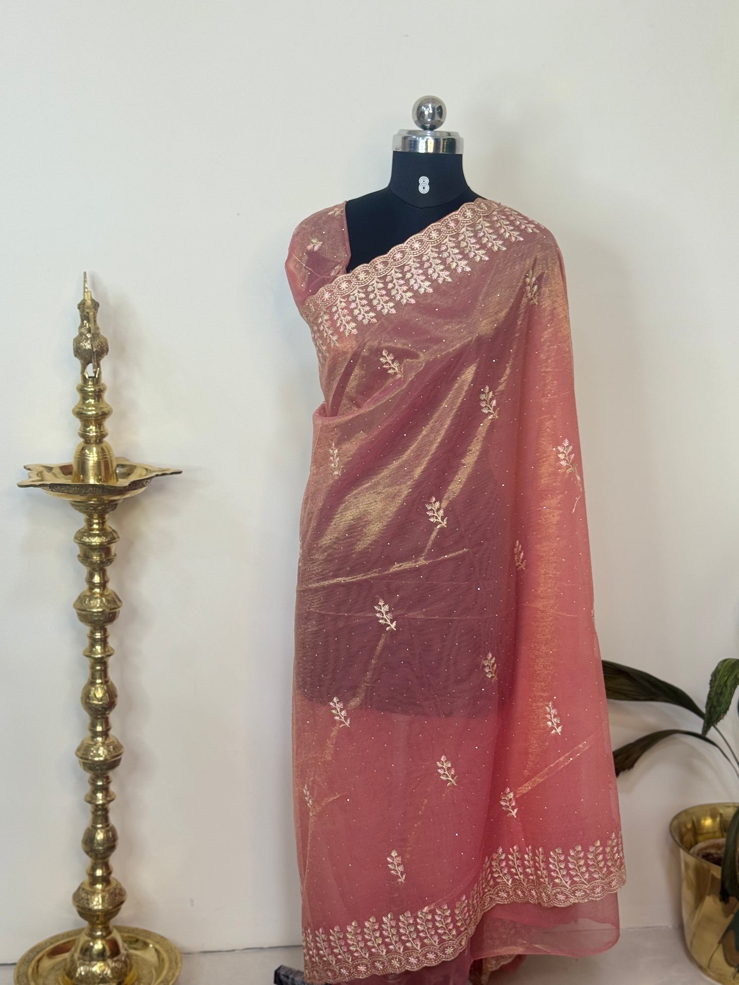 TISSUE NET SAREES