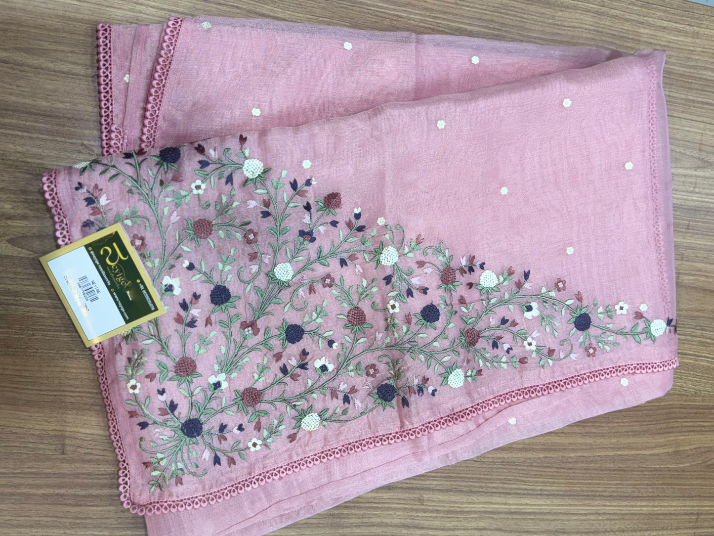 TISSUE LINEN SAREE  TN-1