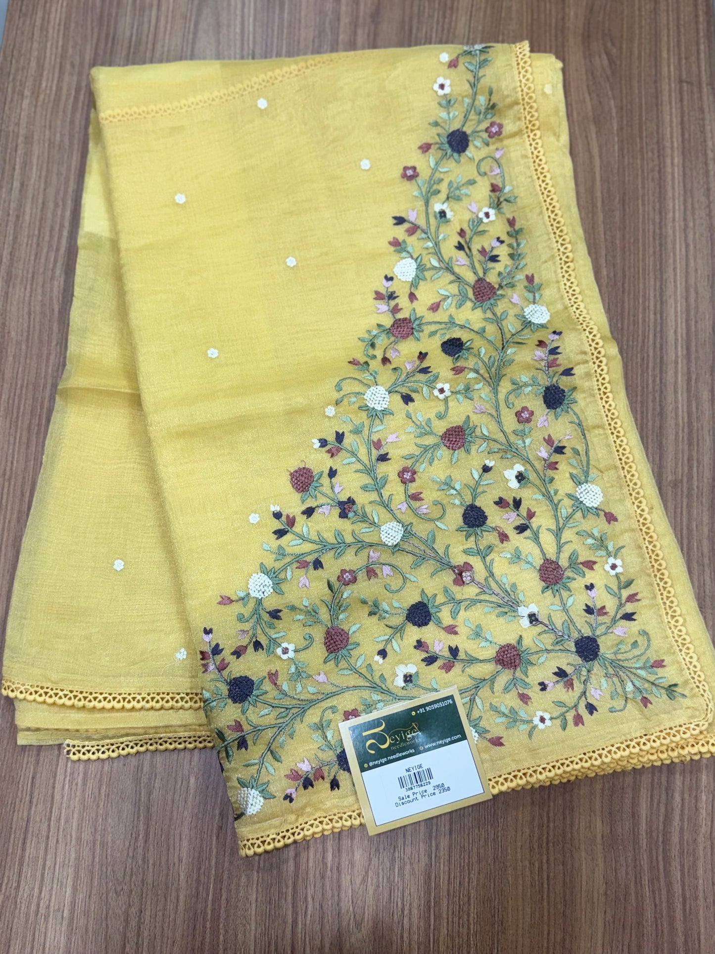 TISSUE LINEN SAREE  TN-1