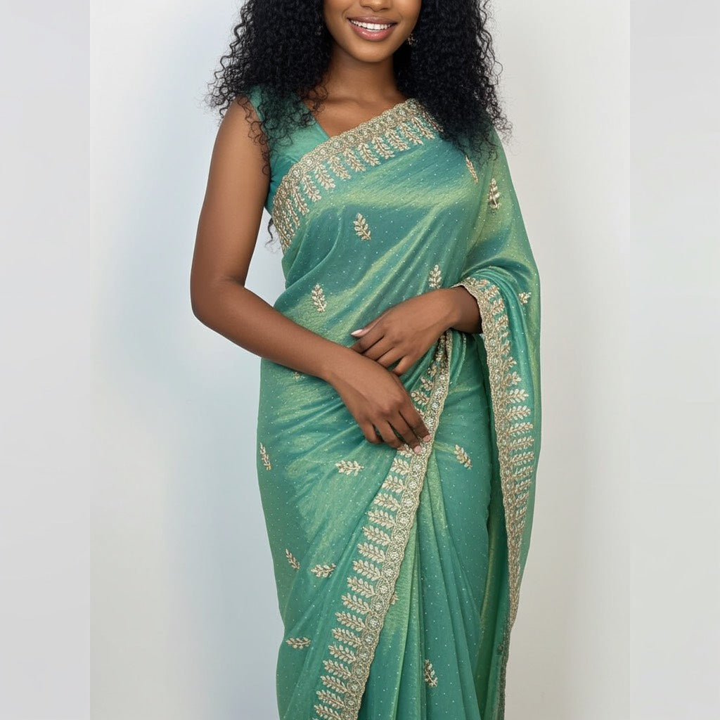 TISSUE NET SAREES