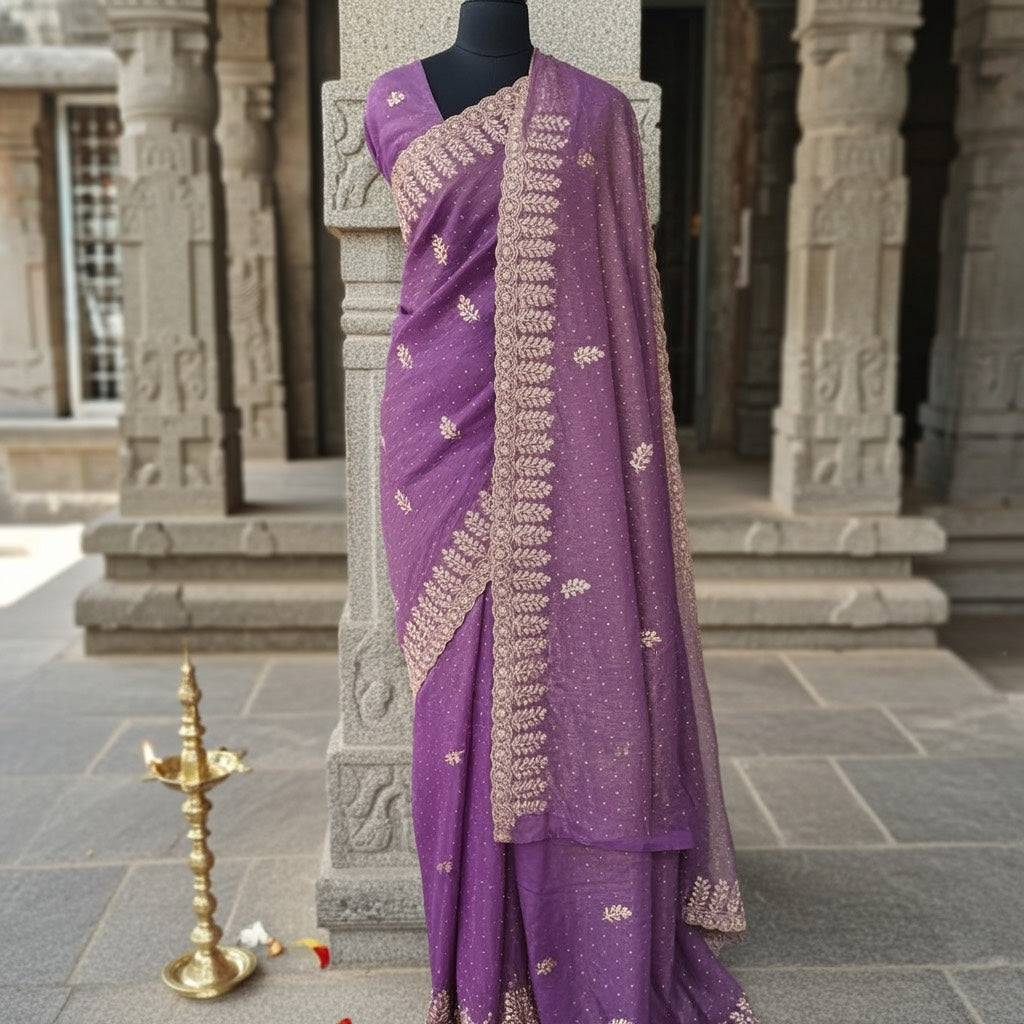 TISSUE NET SAREES