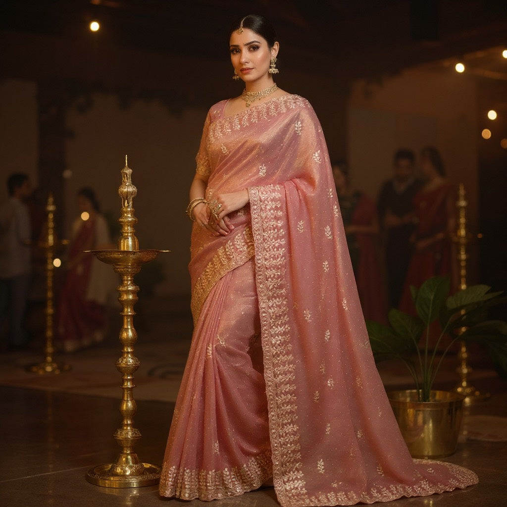 tissue net sarees tissue net sarees